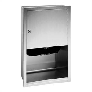 ASI 10-045210A RECESSED BATTERY OPERATED AUTOMATIC ROLL PAPER TOWEL DISPENSER